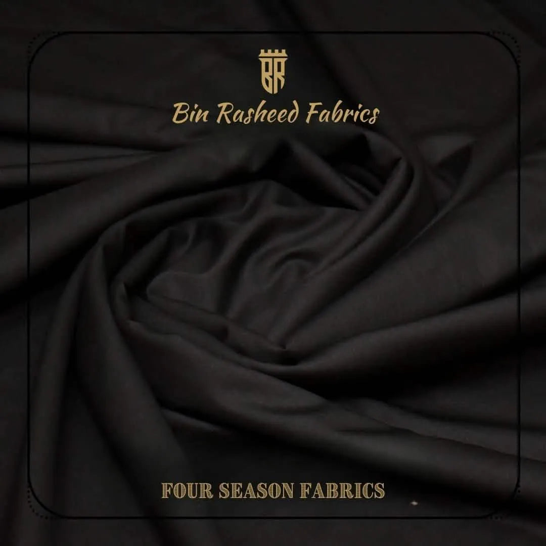 Jet Black – 4 - Season Wrinkle - Free Fabric - Bin Rasheed Fabrics