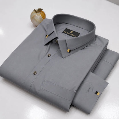 Premium Wrinkle-Free Wash & Wear Stitched Shirt – All Season Comfort