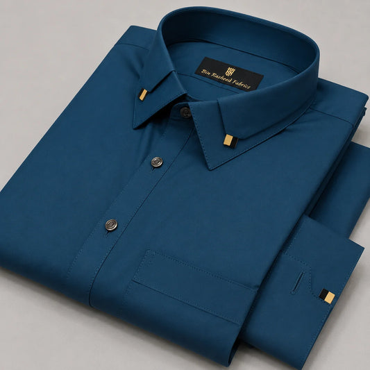 Bin Rasheed Wash & Wear Stitched Shalwar Kameez –Zinic Blue Design 1