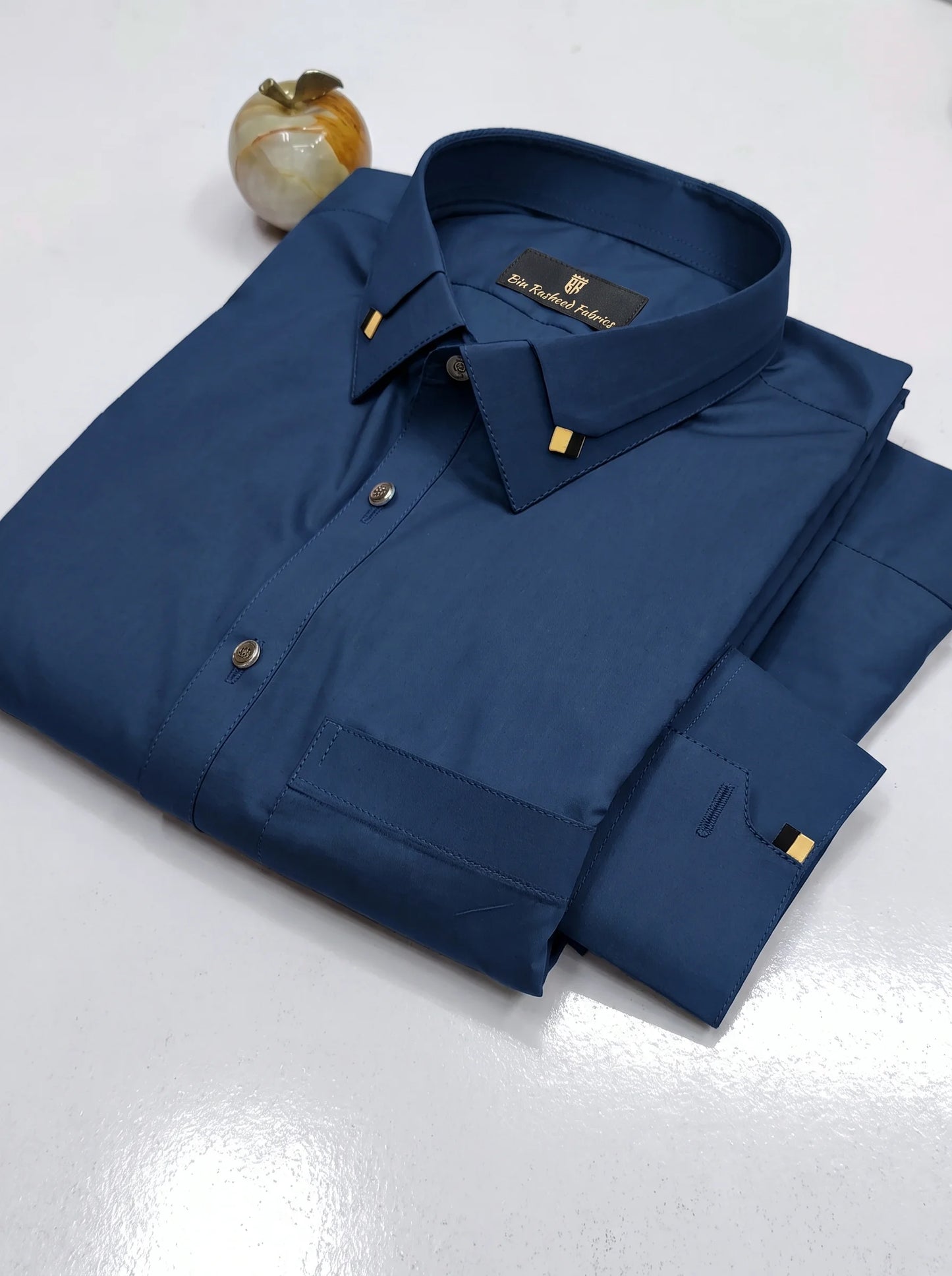Bin Rasheed Wash & Wear Stitched Shalwar Kameez – Royal Blue Design 1
