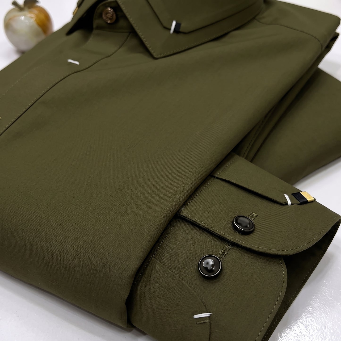 Bin Rasheed Wash & Wear Stitched Shalwar Kameez – Army Green  Design 1