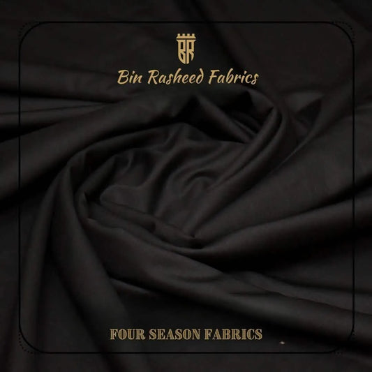 Jet Black – 4 - Season Wrinkle - Free Fabric - Bin Rasheed Fabrics
