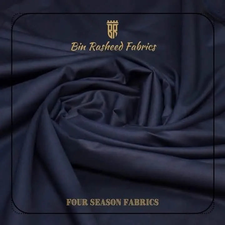 Navy Blue – 4 - Season Wrinkle - Free Fabric - Bin Rasheed Fabrics