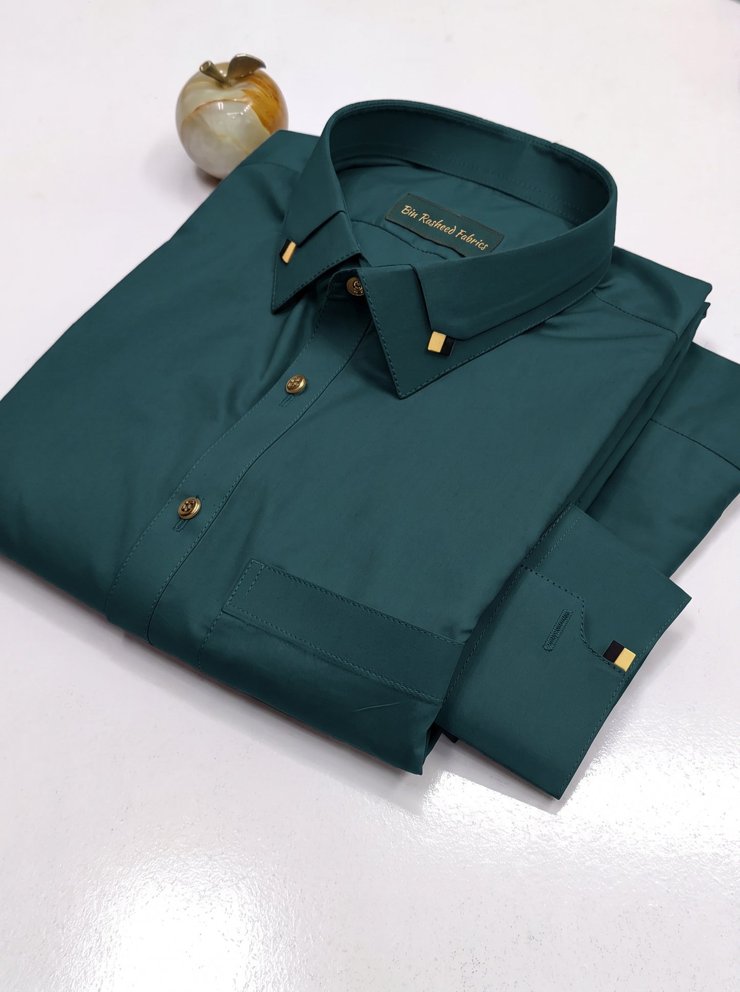 Bin Rasheed Wash & Wear Stitched Shalwar Kameez – Zinic Green Design 1